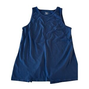 Athleta Cross Back Tank Top Womens Small Navy